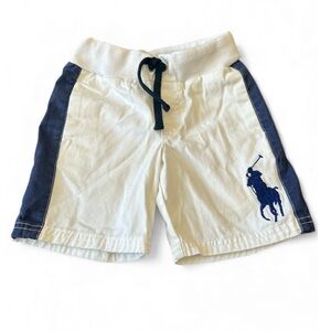 Polo by Ralph Lauren Classic Kids White and Blue Shorts